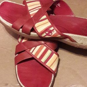 Red Womens Timberland Sandals